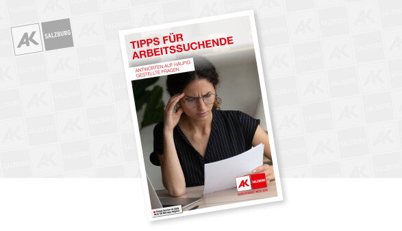 Ansicht Broschüre Tipps für Arbeitssuchende
